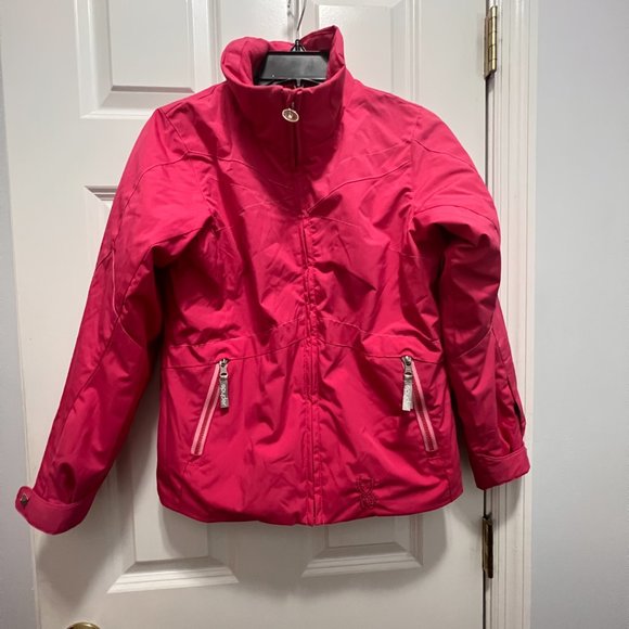 Spyder kids size 12 pink jacket